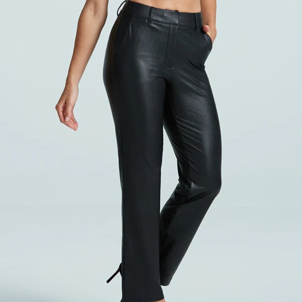 Commando Black Faux Leather Trouser. Sz: M